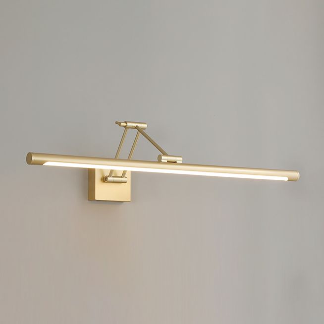 Modern Simplicity Gold Frame Lighting Fixture for Bathroom Powder Room Washroon