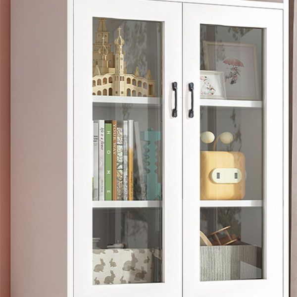 Modern Standard Shelf Bookcase Engineered Wood Closed Back Book Shelf for Living Room