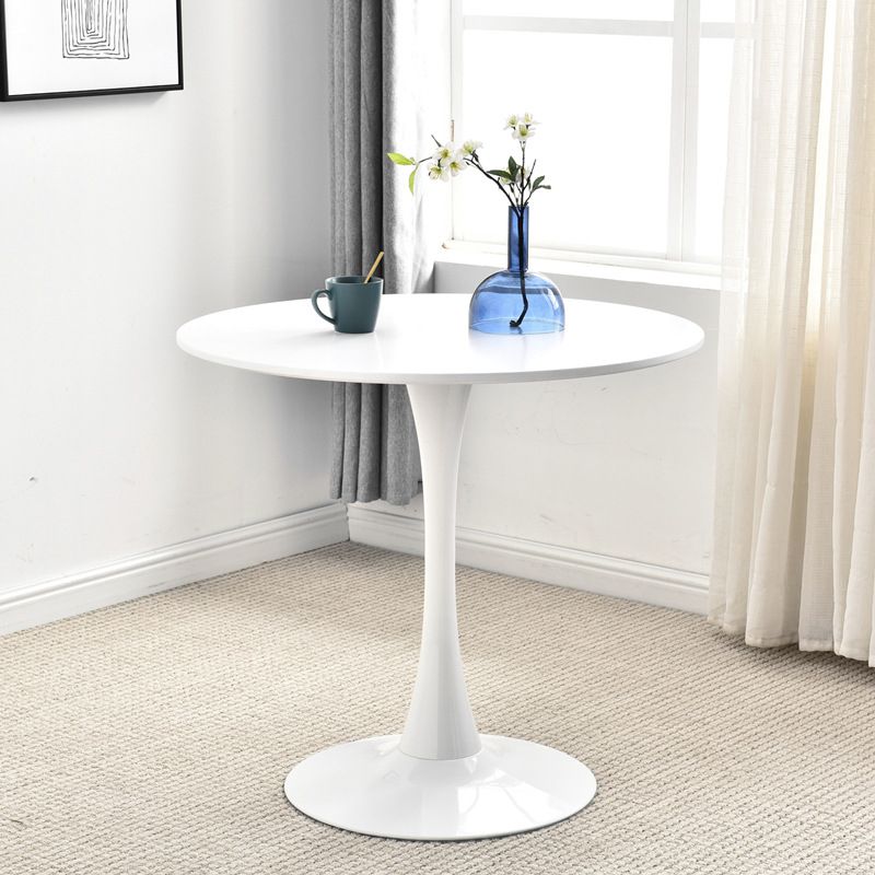 29.13" Tall Contemporary Style Coffee Cocktail Table Pedestal Round Coffee Table