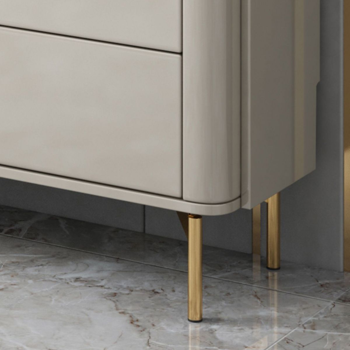 Classic Glam Dresser Stone Storage Chest Dresser with 6 Drawers , 11.7 Inch Width