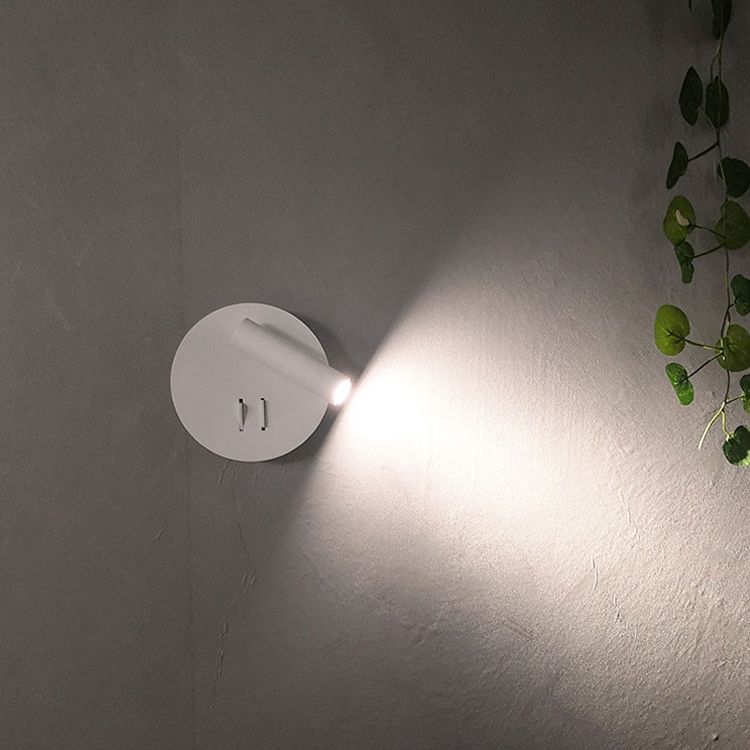 Contemporary Style Simplicity Wall Sconce Metal Shade Reading Lamp for Bedroom