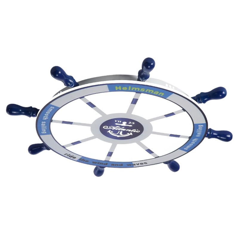 Children's Room Ceiling Light Fixture Nordic Modern Minimalist Style Boy Bedroom Creative Cute Cartoon Marine Rudder Lamps