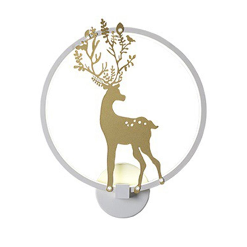 Modern Style Wall Light Creative Deer LED Wall Light Sconce for Bedroom