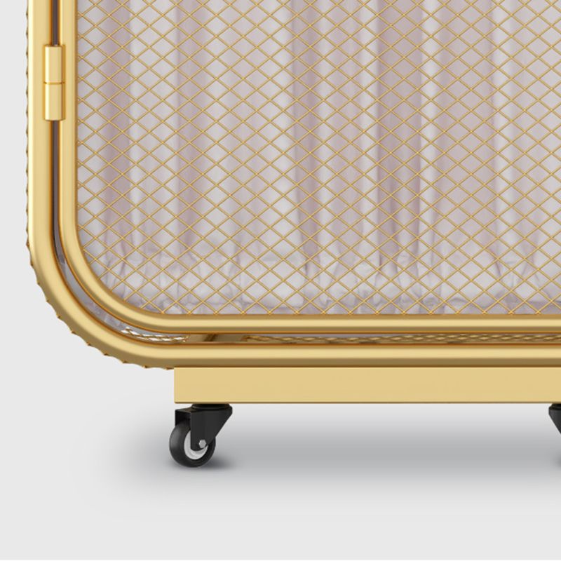 Modern Wardrobe Cabinet Metal Clothes Rail Wardrobe Armoire with Shelves