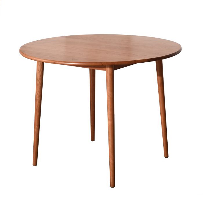 Round Furniture Contemporary Style Solid Wood Dining Room Collection with 4 Legs