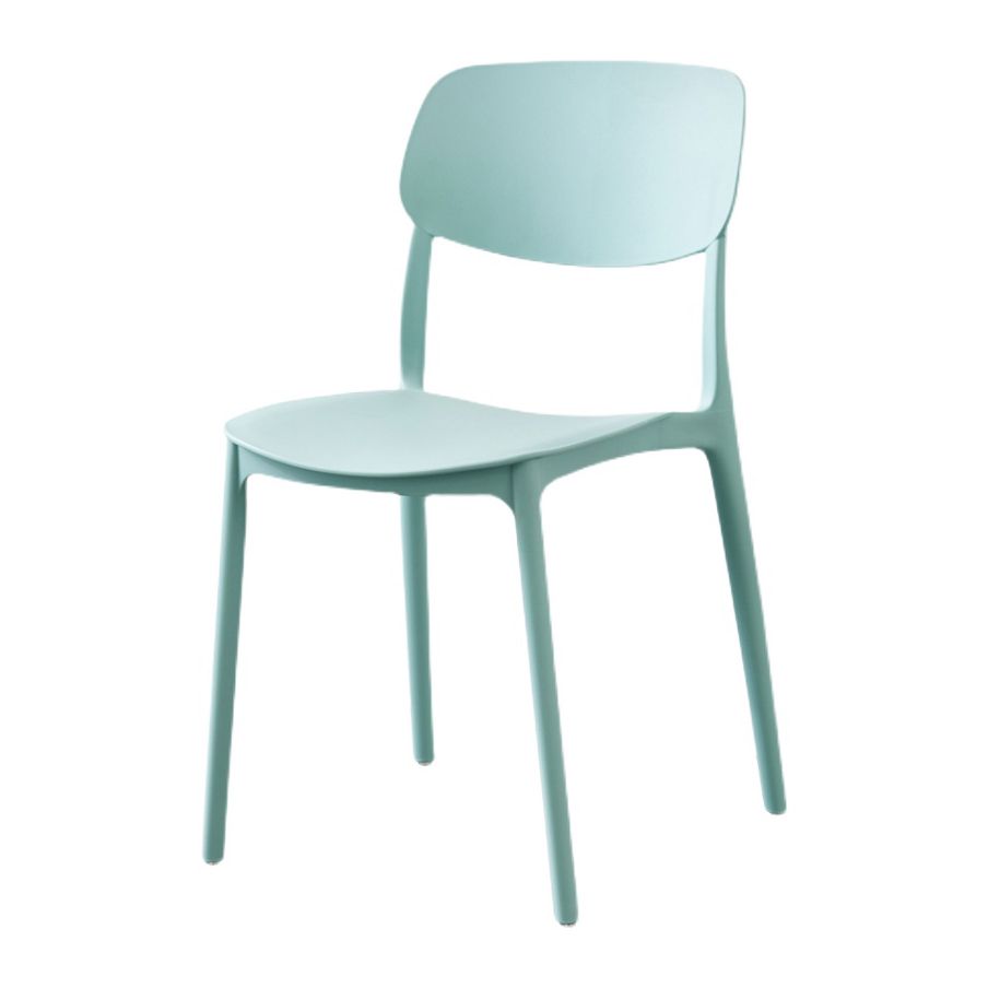 Plastic Side Chair Contemporary Multicolor Open Back Side Chair for Dining Room