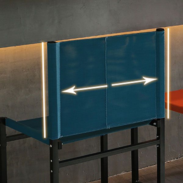 Contemporary Dining Chair Armless Chair with Metal Legs for Kitchen