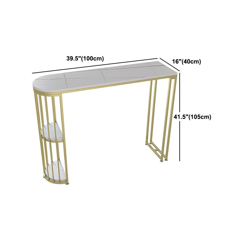 Glam Style 1/2/3 Pieces Sintered Stone Bar Table Set Fixed Table Counter Set for Home Use