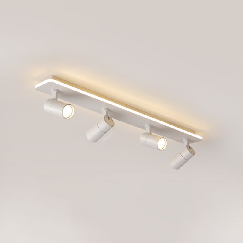 Metal Geometric Shade Flush Ceiling Light Modern Multi Lights Flush Mount Fixture