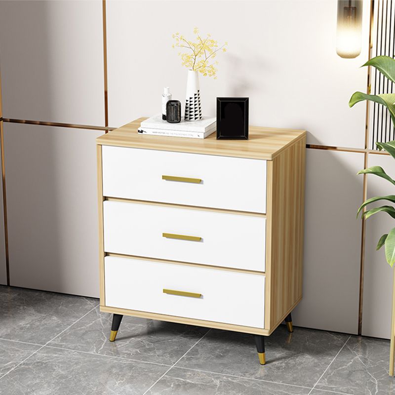 Stone Glam Storage Chest Bedroom Vertical Chest with Drawers