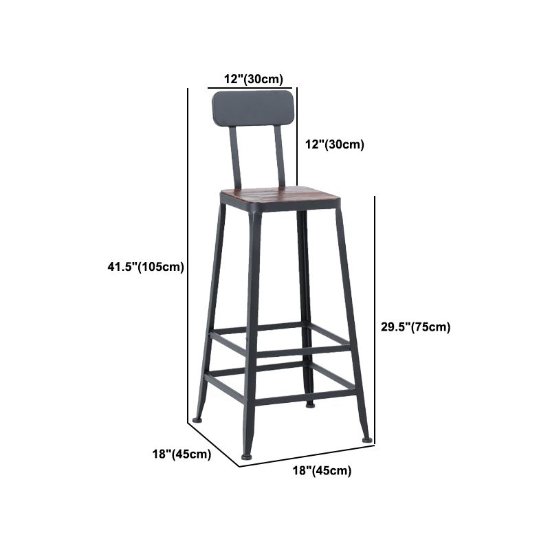 Industrial 1/2/3/5 Pieces Square Bar Table Set Solid Wood Bistro Set