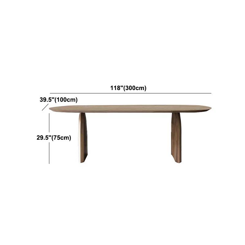 Contemporary Style Dining Table Oval Dinette Table for Home Kitchen