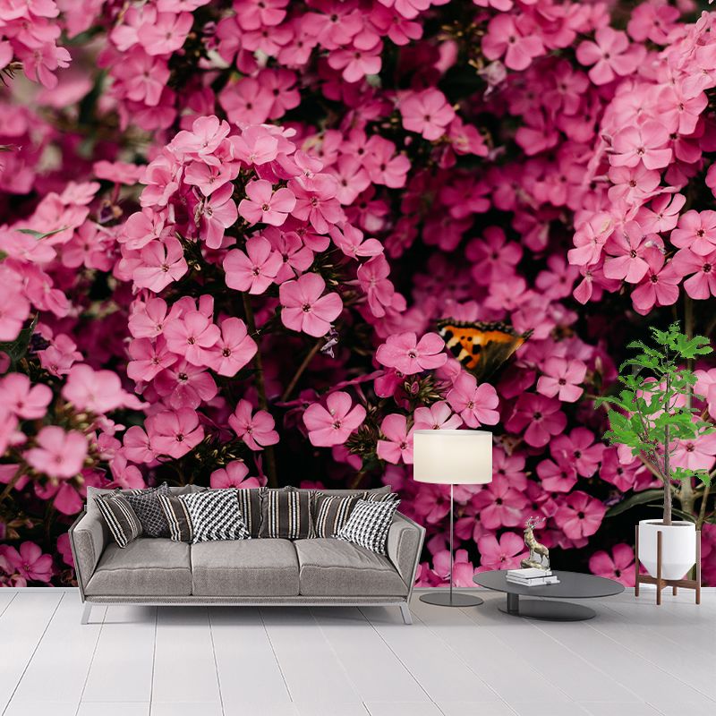 Beautiful Flowers Wallpaper Mural Eco-friendly Wall Decor for Living Room