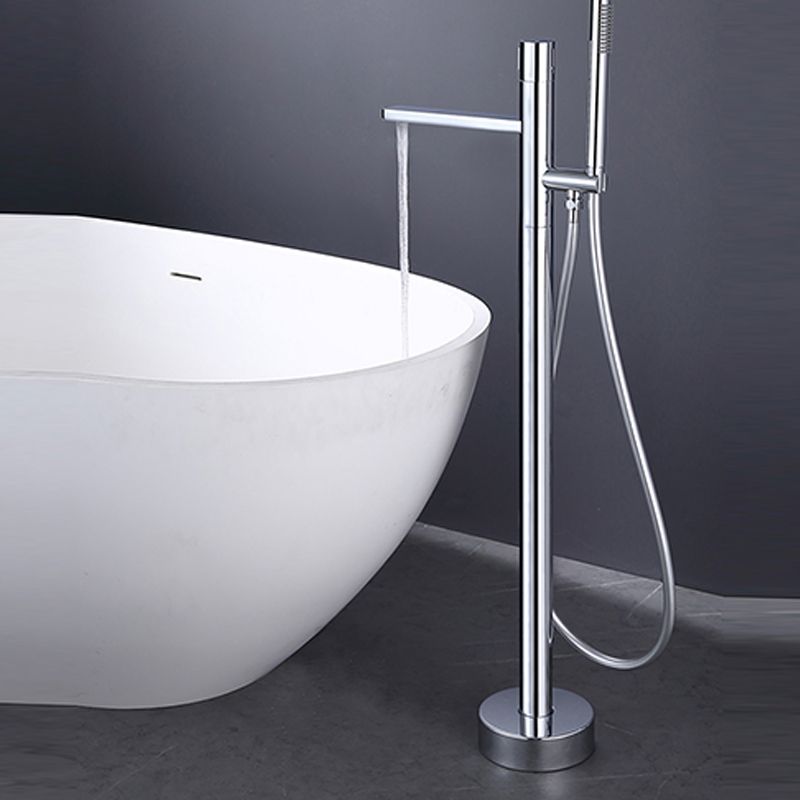 Modern Floor Standing Faucet Handheld Shower Head Bathtub Faucet