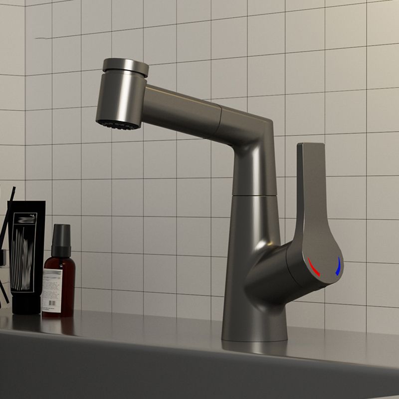 Basin Lavatory Faucet Solid Color Modern Vessel Sink Faucet for Bathroom