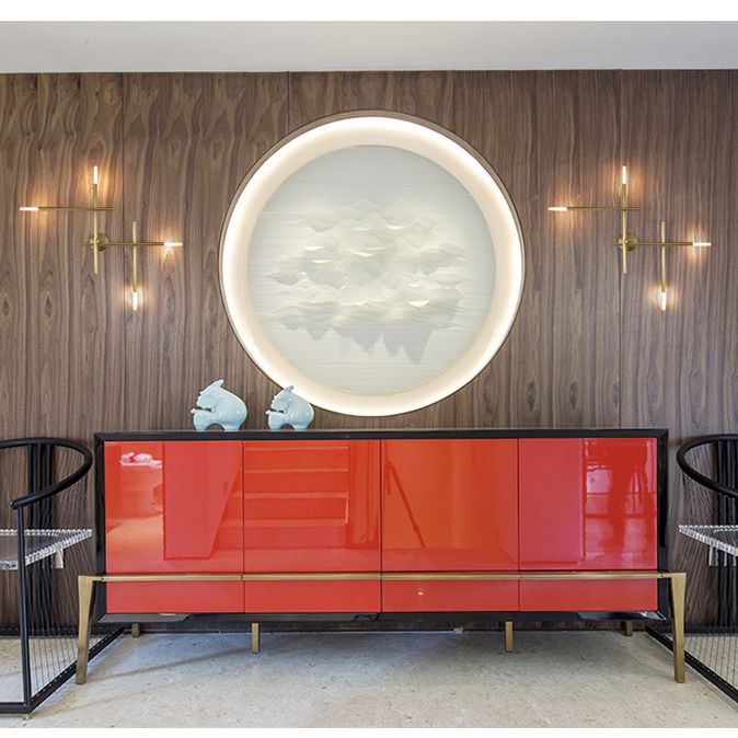 Modern Simplicity Wall Mounted Light Creative Crisscross in Gold Finish Sconce Light for Bedroom