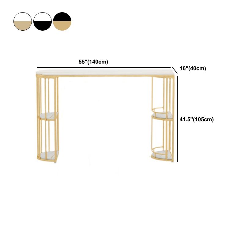 Indoor Oval Pub Dining Set 1/2/3 Pieces Stone and Metal Pub Set with Storage