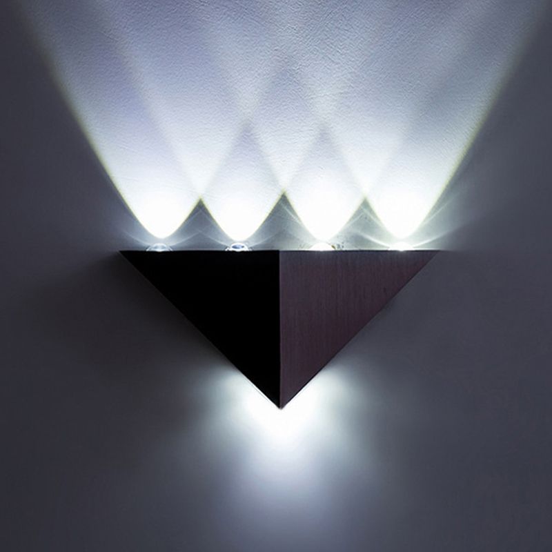 Contemporary Style Geometric Wall Mounted Light Metal Multi Lights Wall Washer Sconce