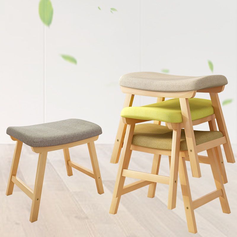 Cotton Standard Stool Modern Style Simple Household Rectangular Stool