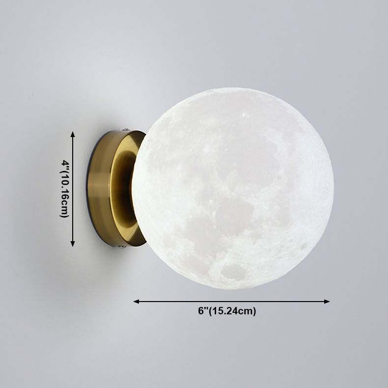 Salon Gold Mur Light Modern Globe One Head Simple Mur Mount Sconce