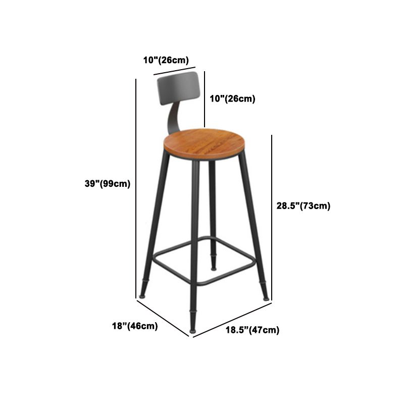 Industrial Wooden Bar Table Set 1/2/4/5 Pieces Rectangle Bar Table and Backless Bar Stools