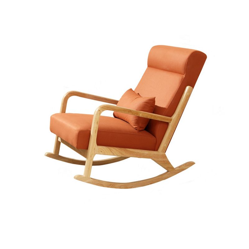 Living Room Easy Chair Wood Lazy Lounge Chair Home Leisure Sofa Rocking Chair