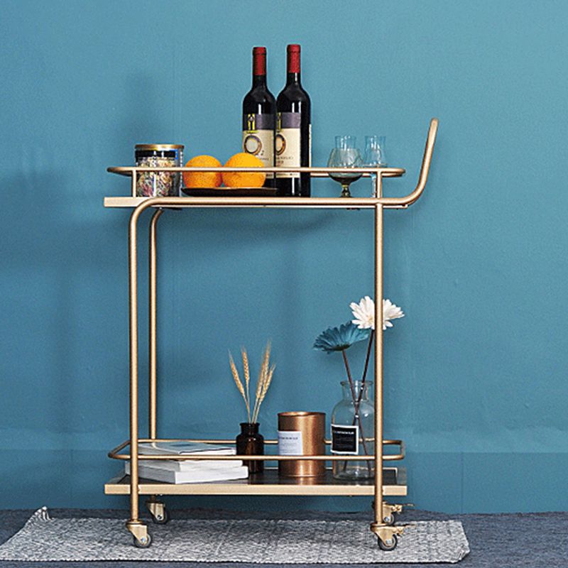 32.28" High Modern Style Prep Table Rolling Stone Prep Table for Dining Room