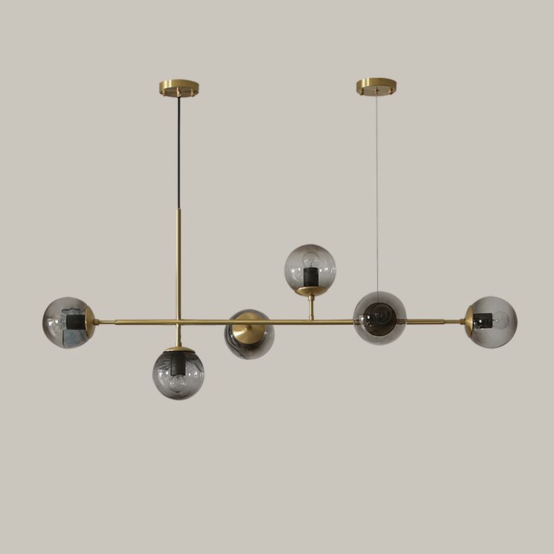 Dinning Spherical Dinning Illing Fixture Glass Glass Style Island Chandelier Light