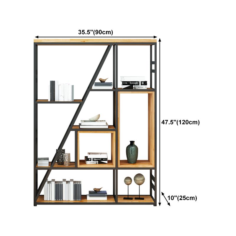 47.24"H Bookshelf Modern Style Bookcase for Study Room and Office