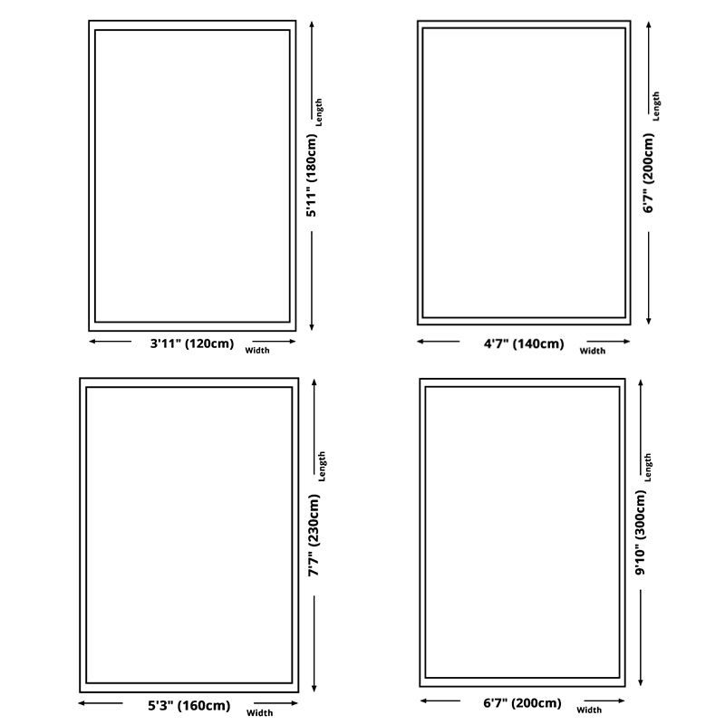 Luxurious Ink Painting Rug Abstract Polyester Indoor Carpet Non-Slip Backing Rug for Living Room