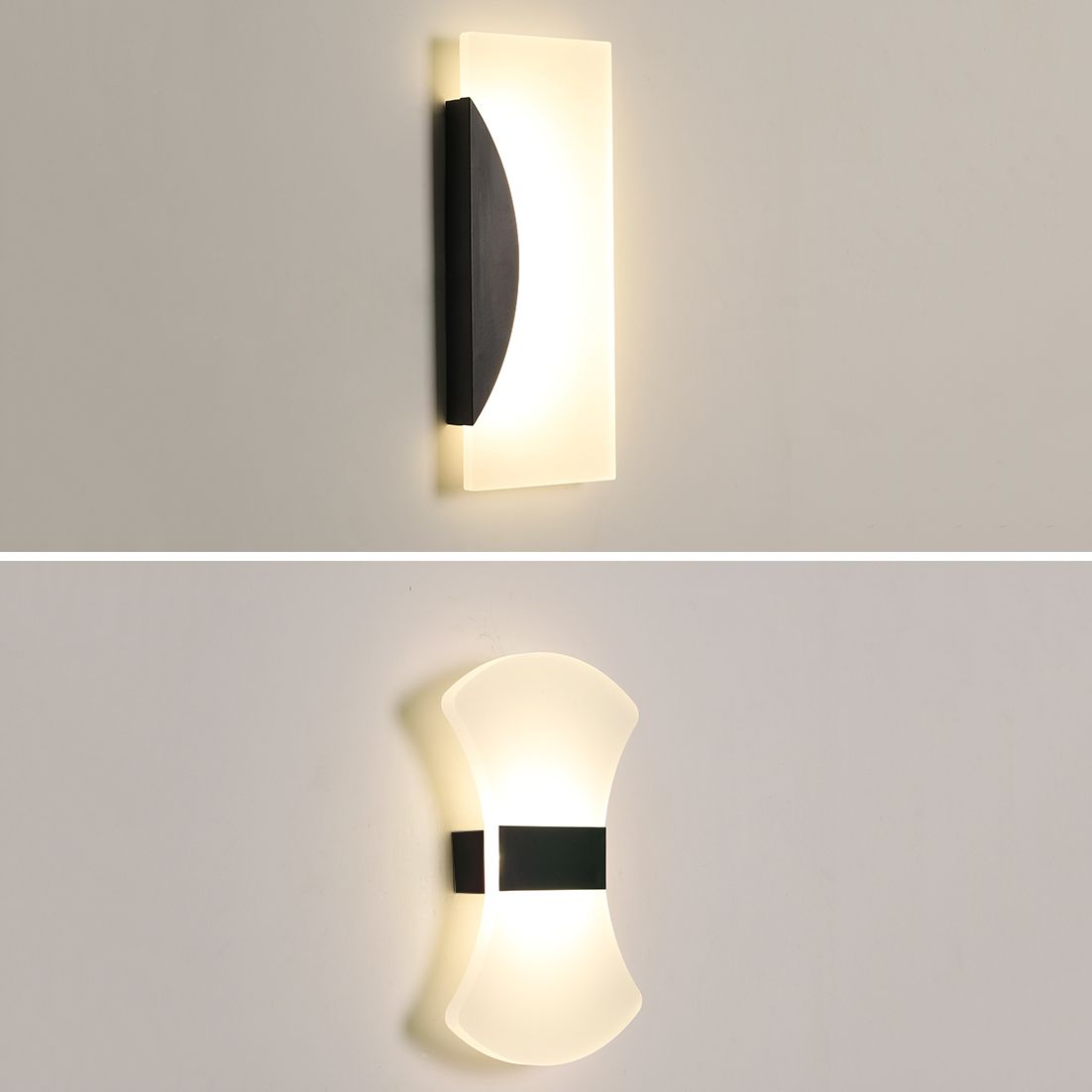 Geometry Shape Metal Wall Light Modern Style 1 Light Wall Mount Lamp