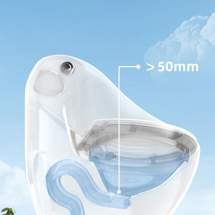 Modern Siphon Jet Urine Toilet Wall Hung Flush Toilet with Toilet Seat