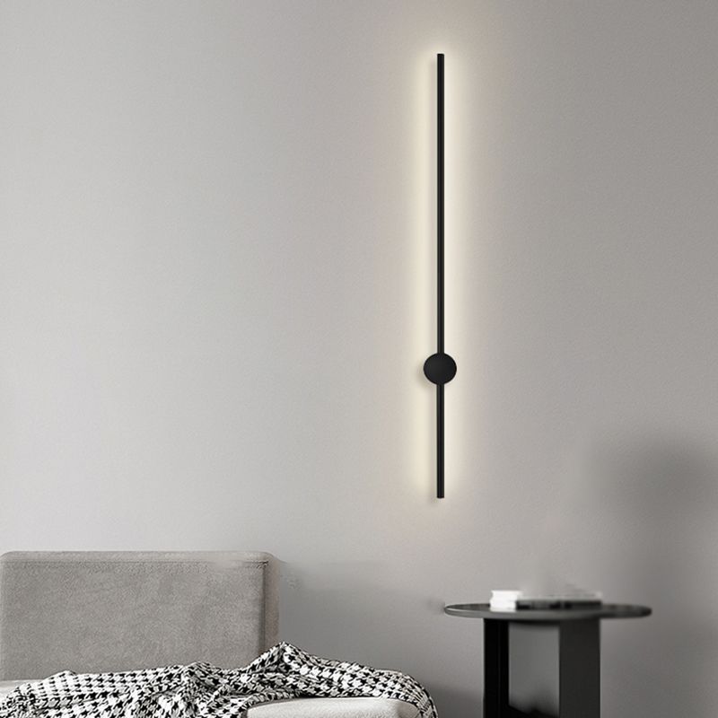 Modernism Metal Wall Mounted Sconce Black Wall Light for Living Room