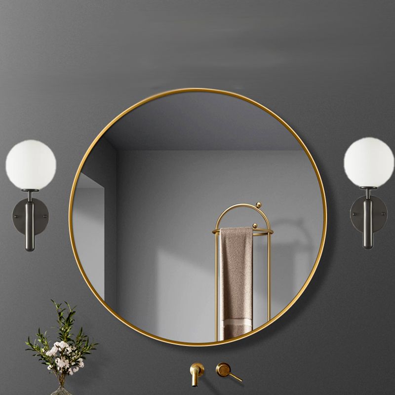 Modern 1 Light Wall Lamp Glass Wall Vanity Lights for Powder Room