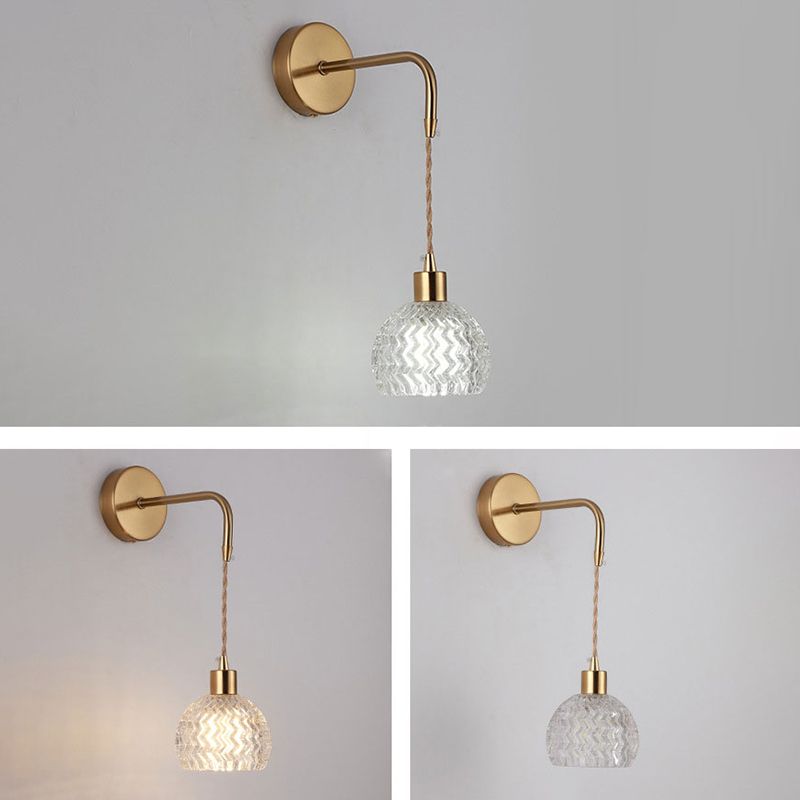 1 lumière géométrique mural luminaire de style industriel Idées d'éclairage mural en verre industriel lumières