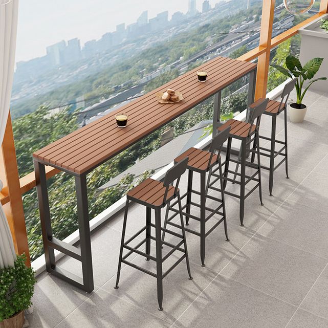 Contemporary Bar Stool Armless Barstool with Black Metal Legs