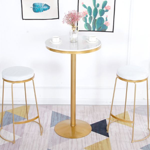 1/2/3 Pieces Contemporary Bar Table and Stools Round Pub Table Set for Dining Room