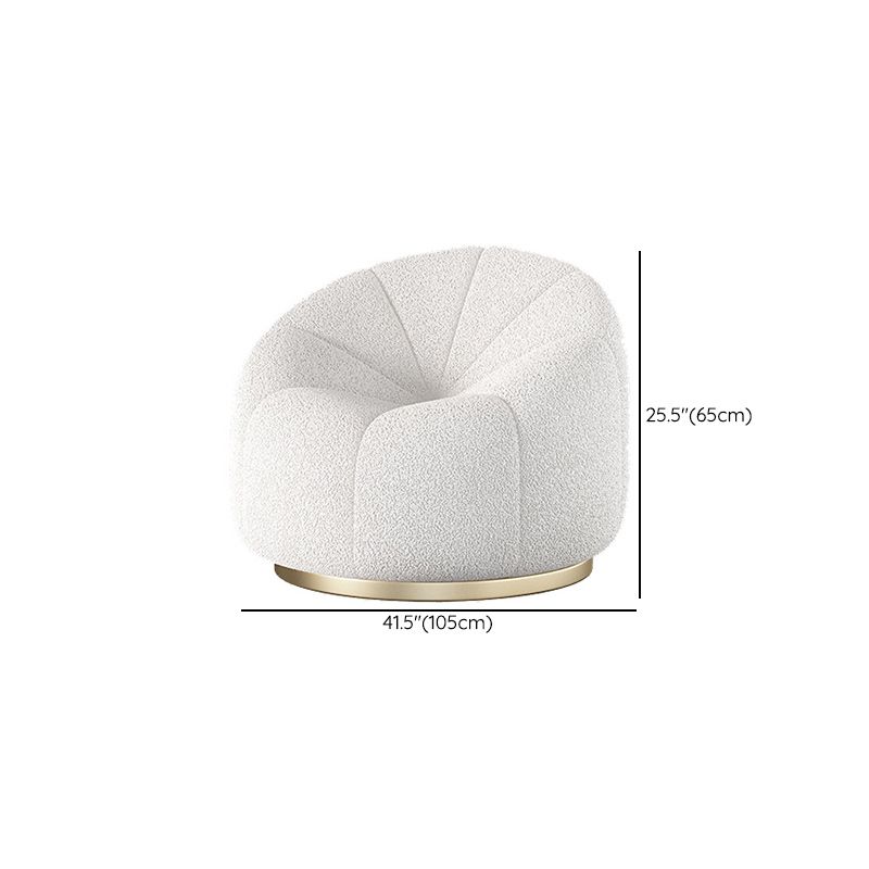 Contemporary Wool Standard Sofa, Sloped Arm Sewn Pillow Back Seating in White