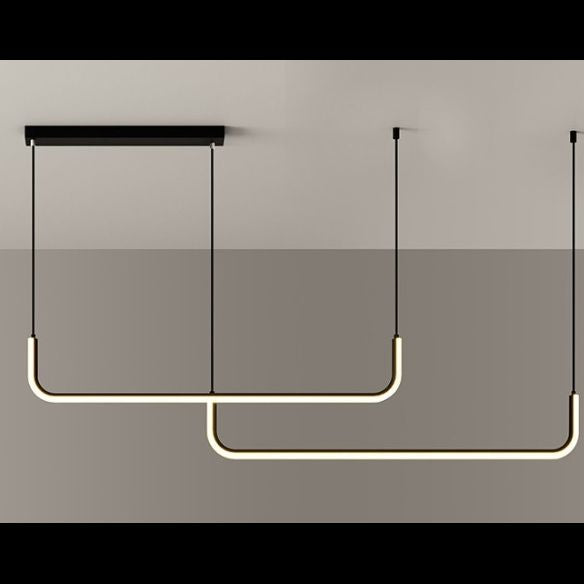 Overlapping Island Pendant Lights Ultra-Contemporary Acrylic Island Pendant Lights for Restaurant