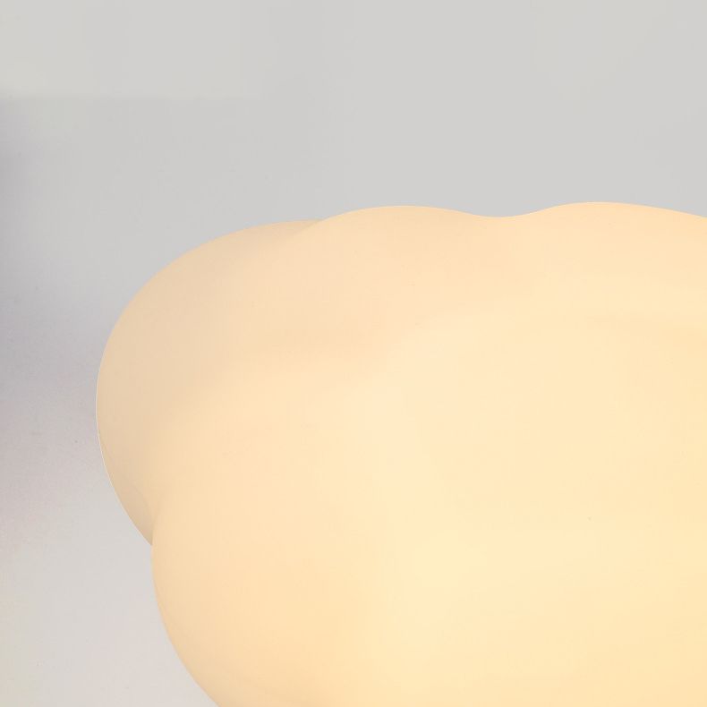 Acrylic LED Flush Mount in Modern Simplicity Cloud Shape Ceiling Light in White