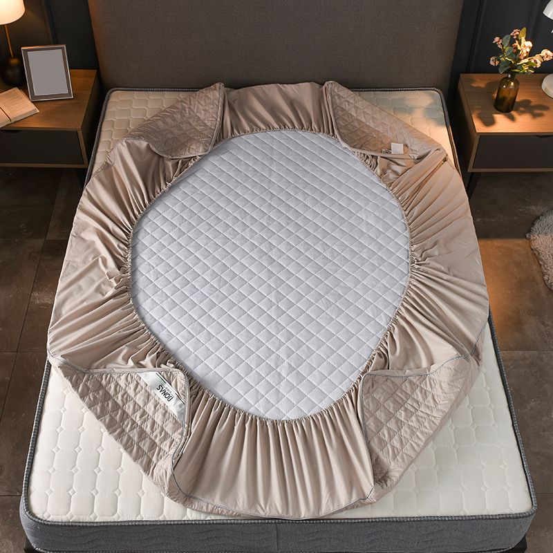 Solid Color Bed Sheet Set Breathable Extra Soft Bed Sheet Set with Waterproof