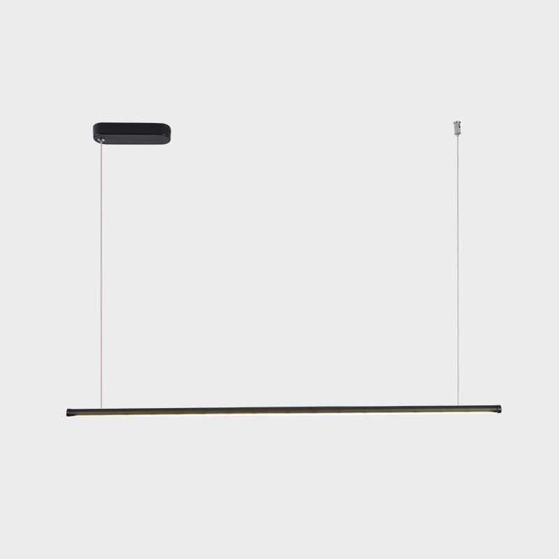 Accesorios de iluminación lineal modernos Luz de techo colgante de metal