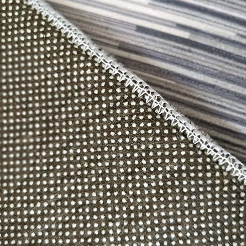 Dark Brown Modern Rug Polyester Graphic Indoor Rug Non-Slip Backing Rug for Sitting Room