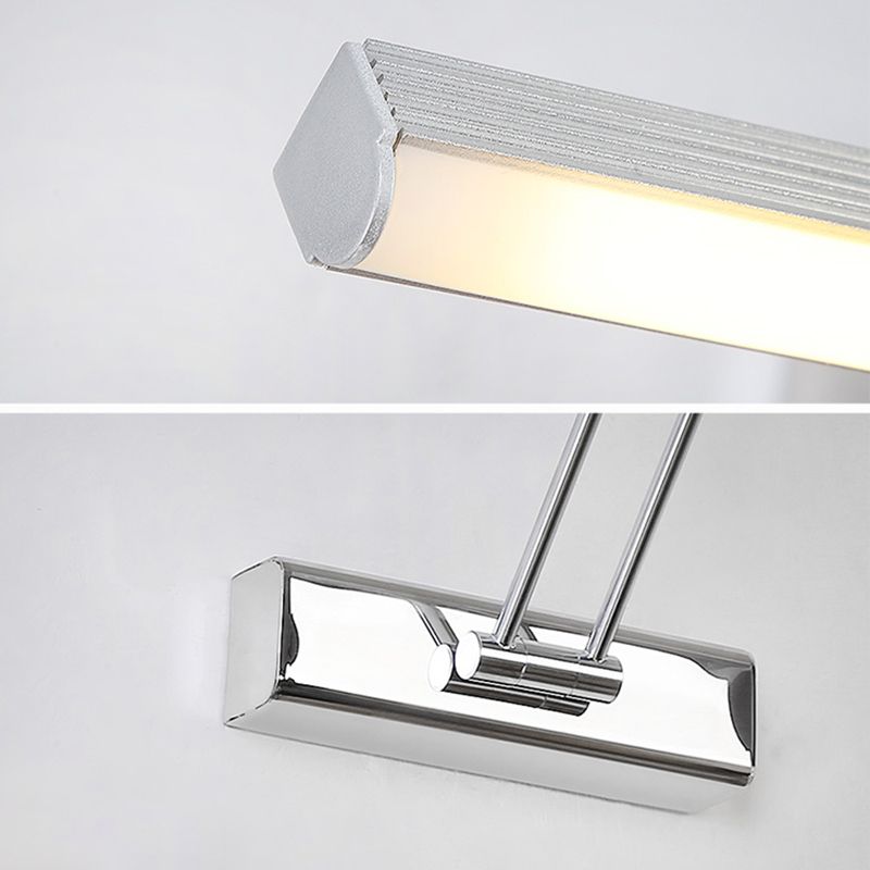 Minimaliste moderne Cylindrical Mur Murd Vanity Lights en acier inoxydable Vanité Mur