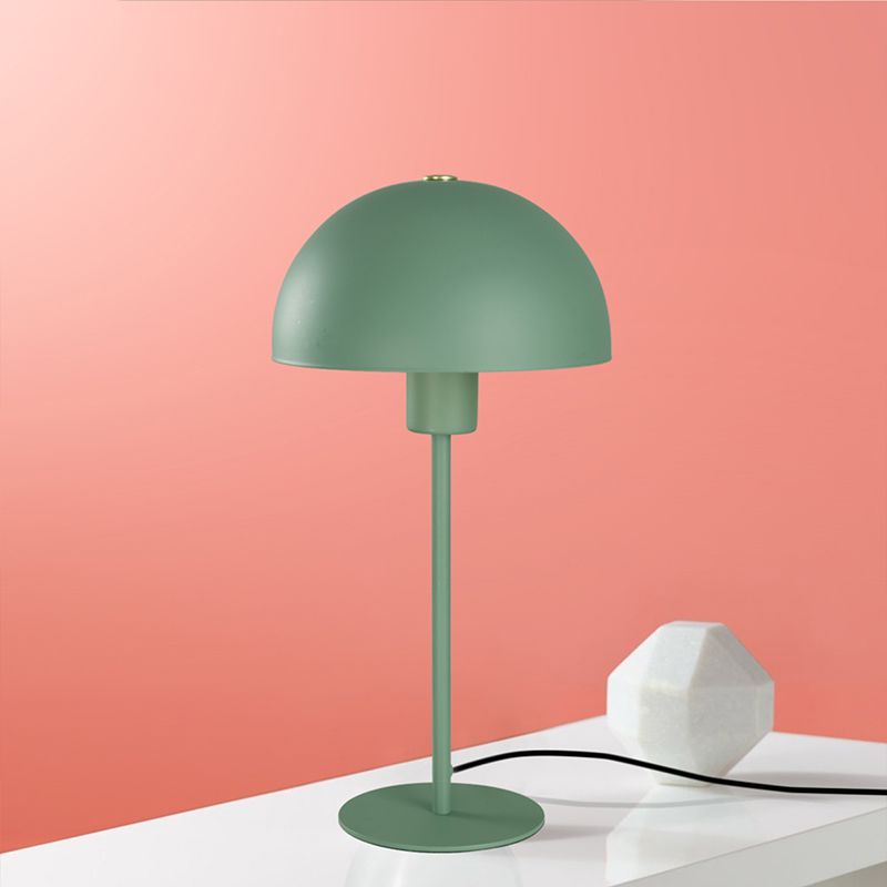 Dôme 1 lampe de table légère lampes de table de nuit en métal contemporain pour chambre à coucher