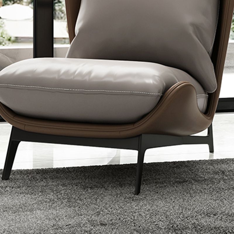 Contemporary Style 26.77" Wide Pillow Back Armless Lounge Chair