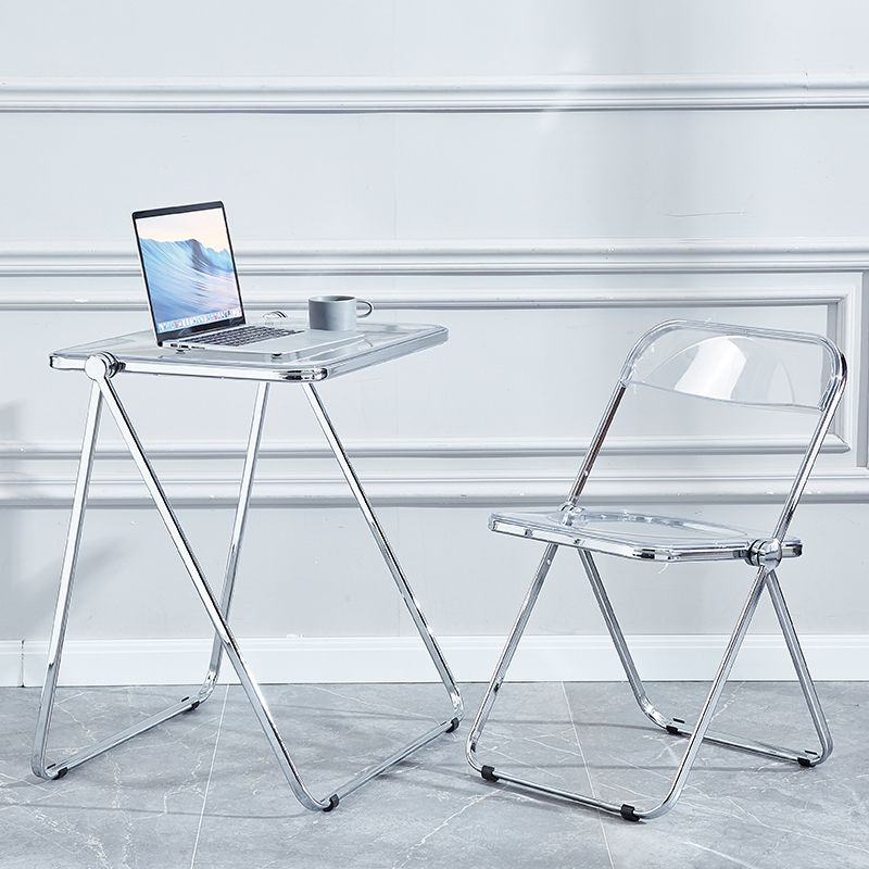 Metal sin brazos del estilo nórdico que cena la silla lateral plegable apilable de las sillas para el uso en el hogar