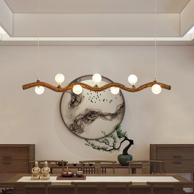 Modern Style Hanging Island Light Creative Hanging Lighting Fixture for Dining Room