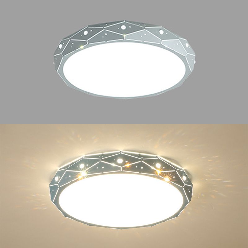 Plafonnier minimaliste pour chambre d'enfant, éclairage aérien LED en métal Macron