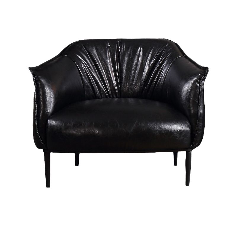 Faux Leather Chair32.6" L x 31.8" W x 29.9" H Arms Included Chair for Bedroom